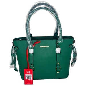 Montana West Emerald Green High Quality Vegan Leather Large Shoulder Bag NWT